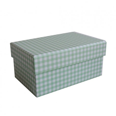 Caja Verde Cuadros 11,5x7,5 cm