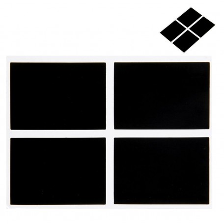 12 Pizarras Adhesivas Rectangular 5x3,5