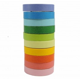 J. 10 Tape Papel Colores ↕ 8mm x 3mtl