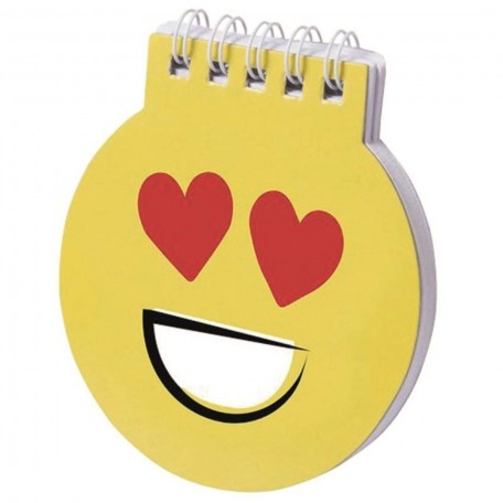 Libreta Notas Emoji Corazon