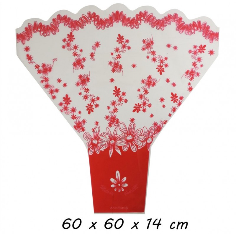 Bouquet Melody Rojo 60x60x14 cm